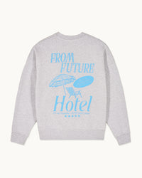 Sweatshirt à col rond - Gris Chiné Clair