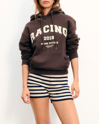 Hoodie Racing - Chocolat