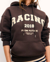Hoodie Racing - Chocolat
