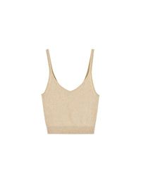 Brassière en cachemire - Beige Chiné