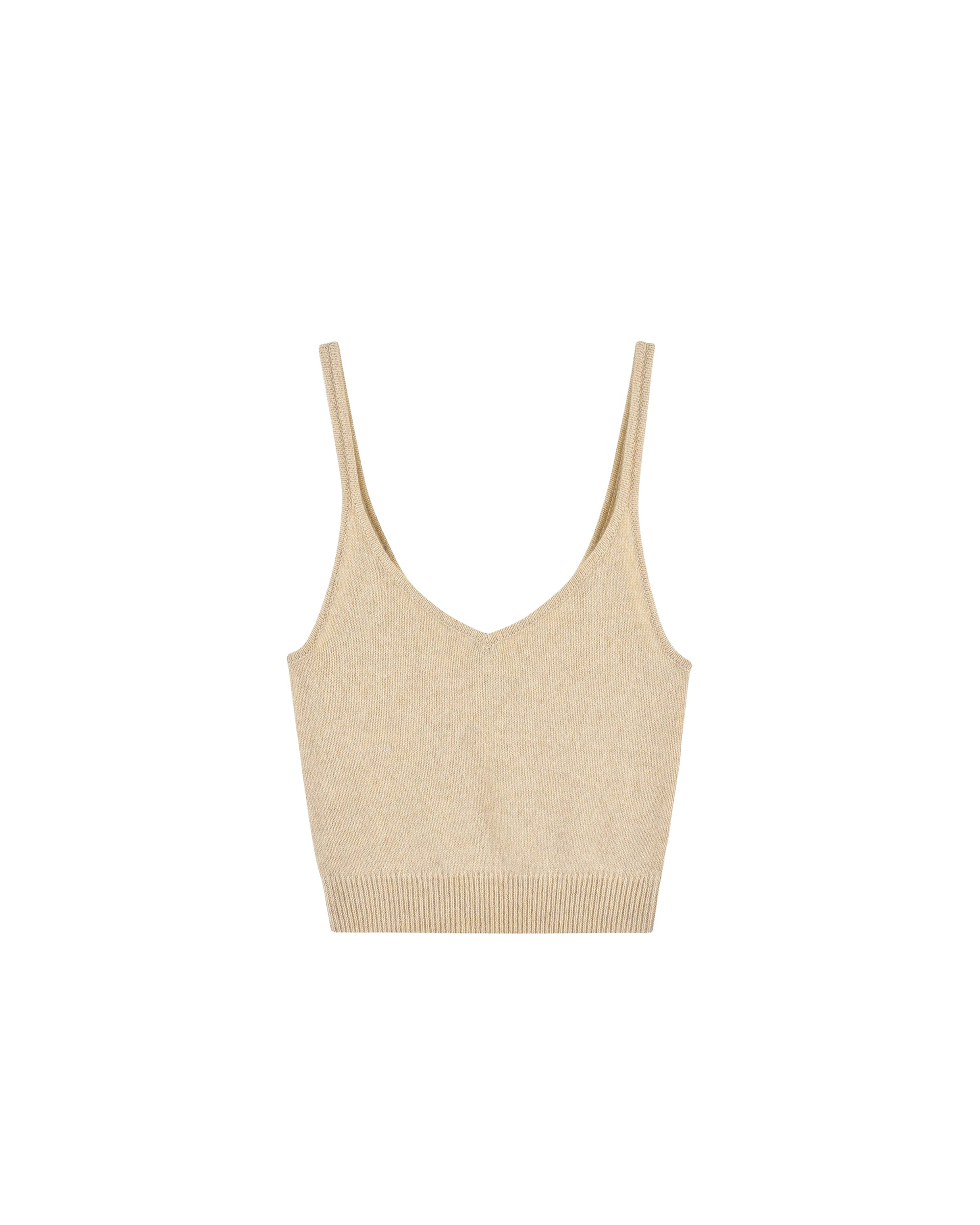 Brassière en cachemire - Beige Chiné