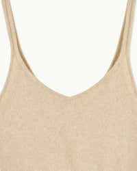 Brassière en cachemire - Beige Chiné