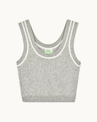 GRIS CHINE FONCE / NEW / QTY : 121 / Top Brassière à Bandes - Gris Chine Fonce