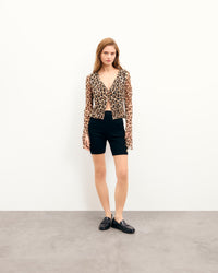 LEOPARD / NEW / QTY : 71 / Top Manches Longues Cameron - Leopard