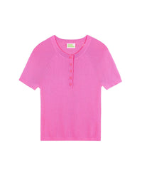 Pull à manches courtes en laine - Fantasy Pink