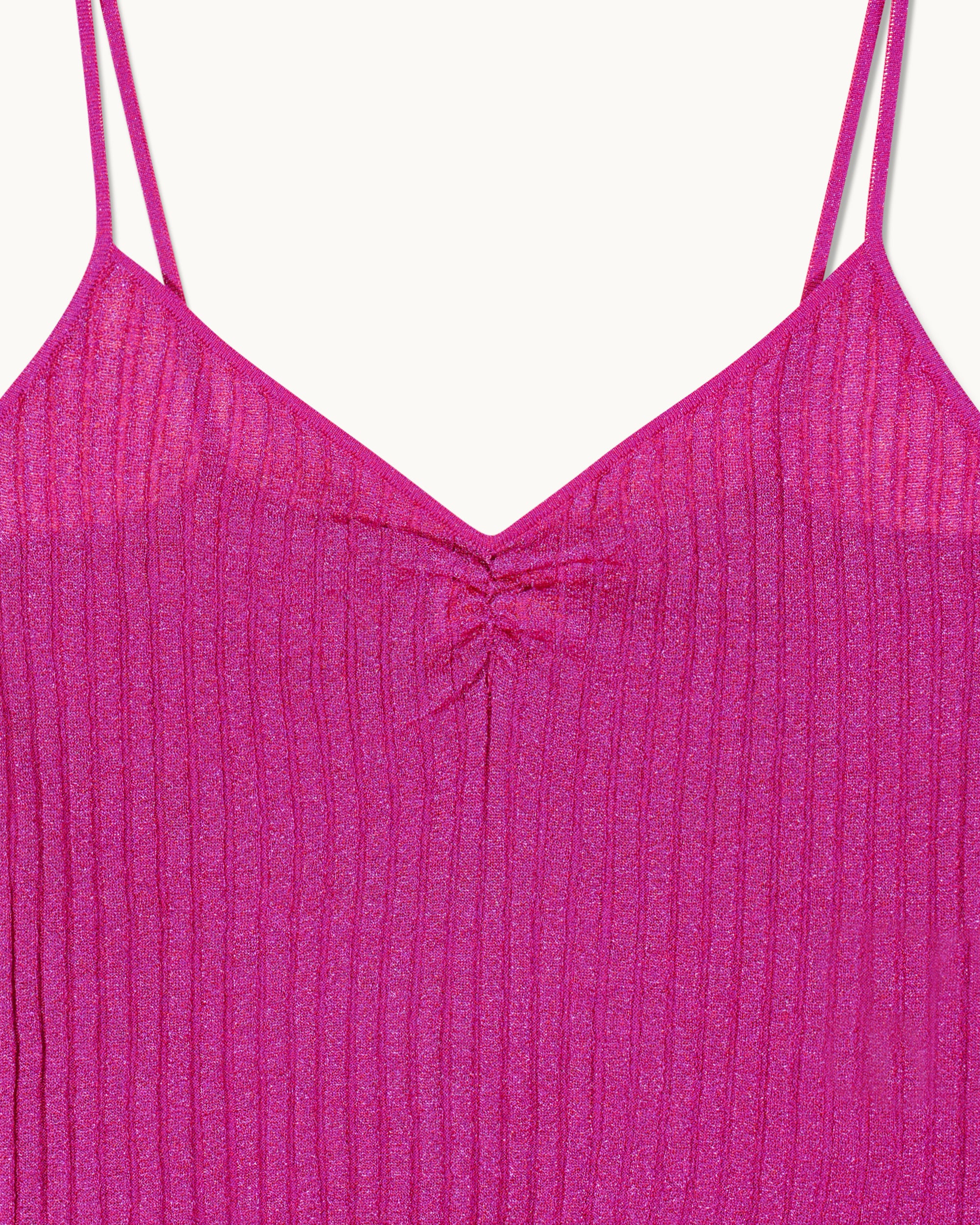 Top à bretelles - Shiny Pink