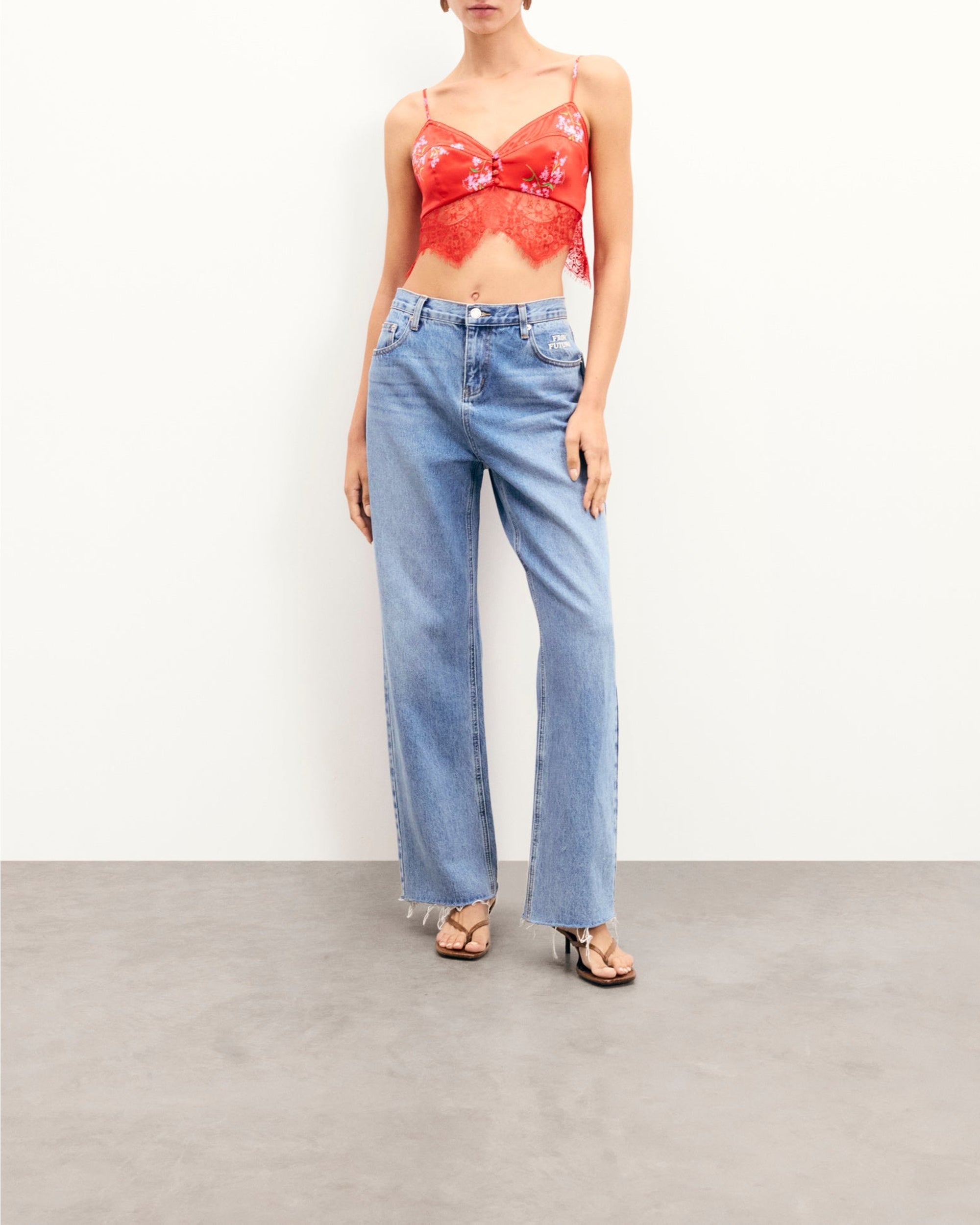 Top à bretelles Levana en soie - Ruby Bloom