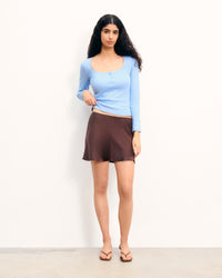 BABY BLUE / NEW / QTY : 129 / Top Manches Longues - Baby Blue