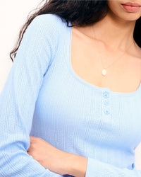 Top à manches longues - Baby Blue