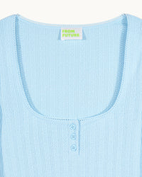 Top à manches longues - Baby Blue