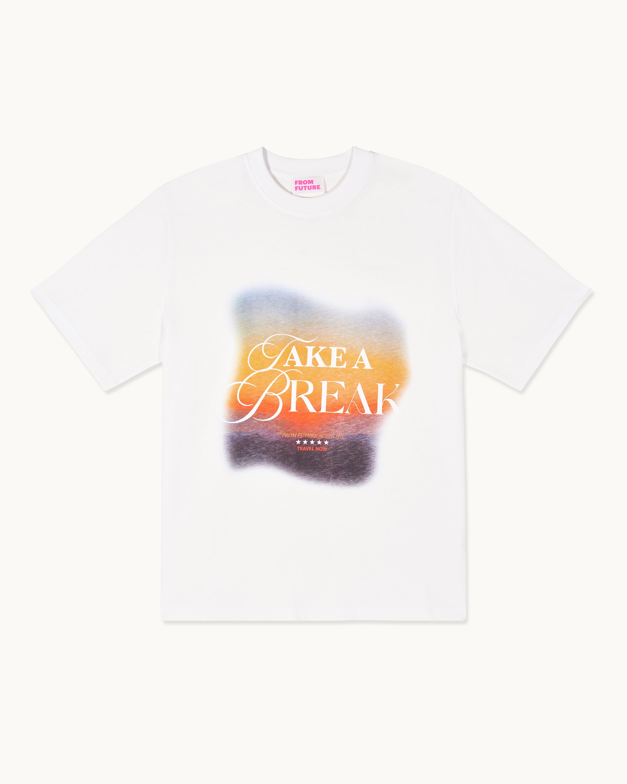 BLANC / NEW / QTY : 128 / T-shirt Col Rond Manches Courtes - Blanc