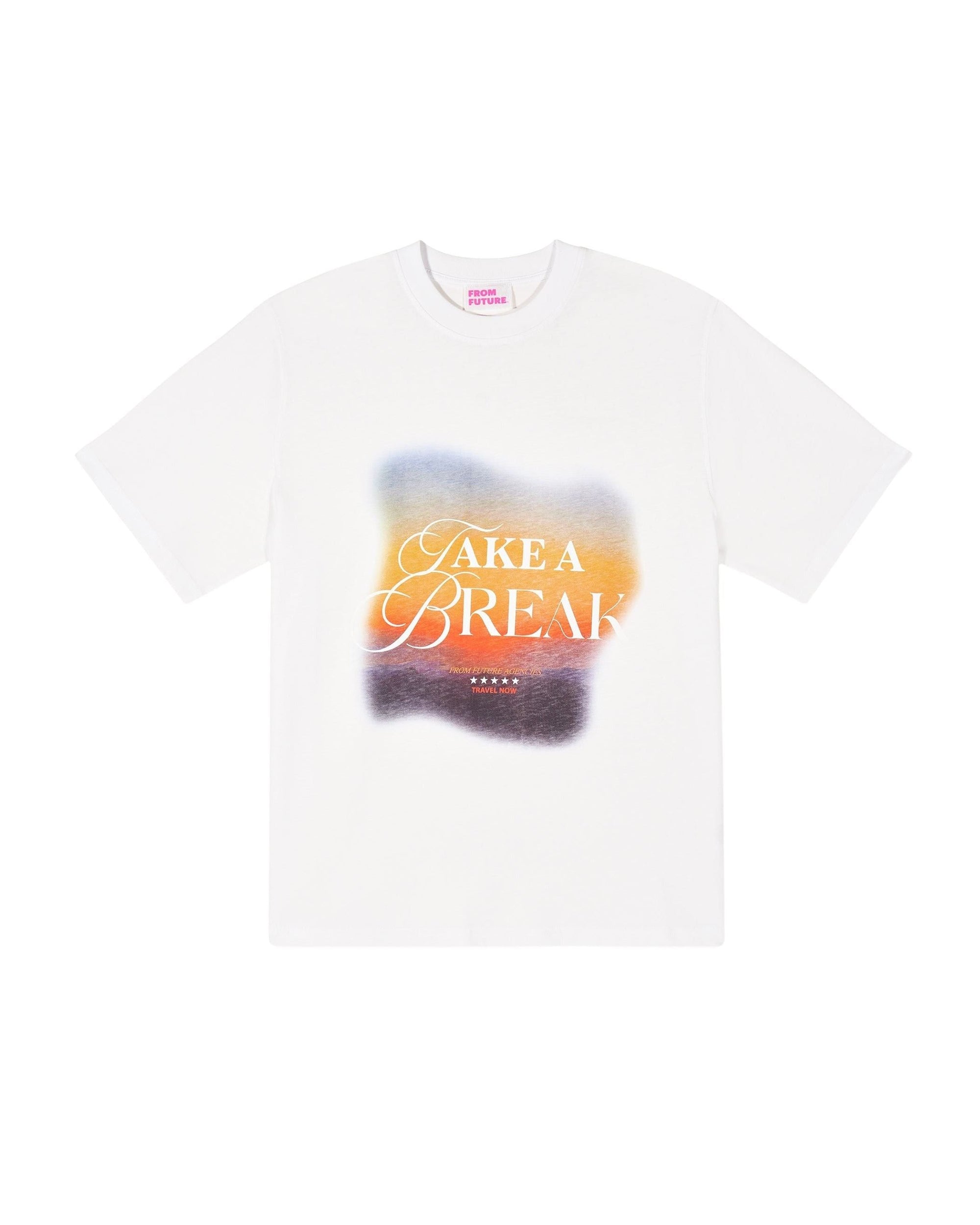 T-shirt à col rond - Blanc