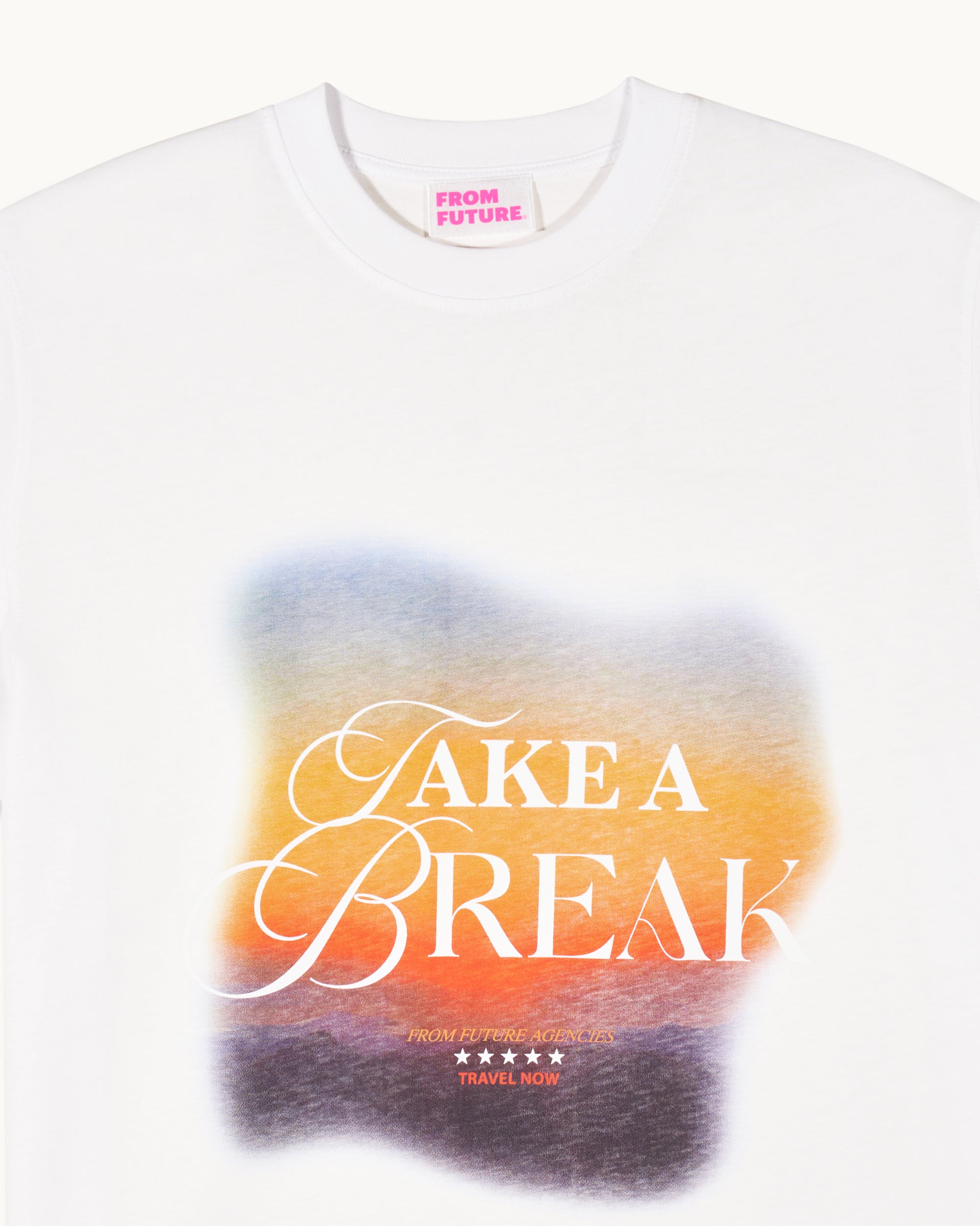 BLANC / NEW / QTY : 128 / T-shirt Col Rond Manches Courtes - Blanc