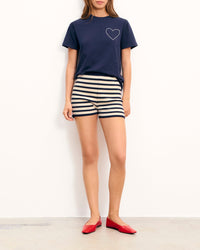 T-shirt à col rond - Navy