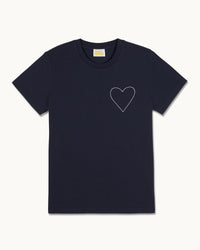 NAVY / NEW / QTY : 124 / T-shirt Col Rond Manches Courtes - Navy