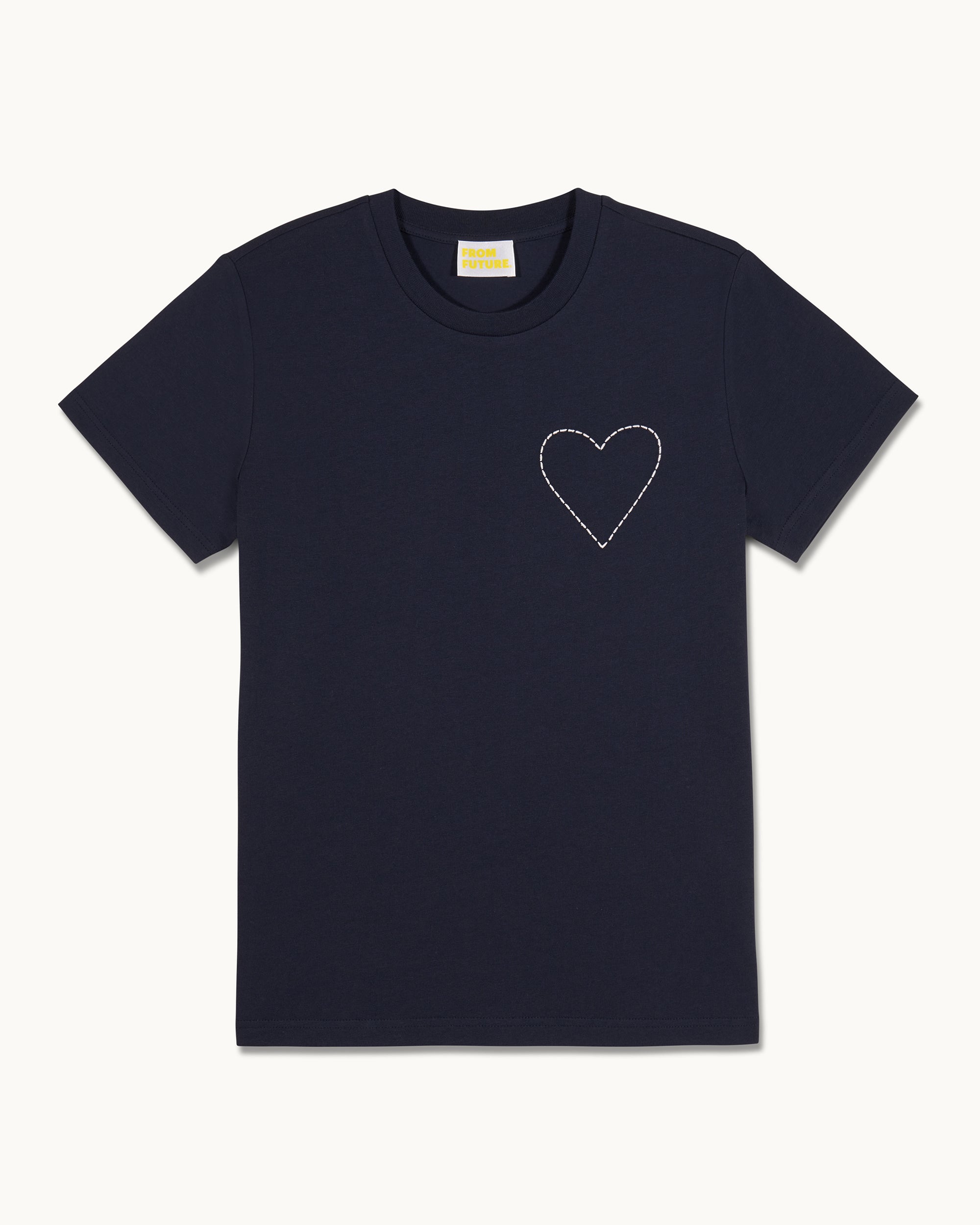 NAVY / NEW / QTY : 124 / T-shirt Col Rond Manches Courtes - Navy