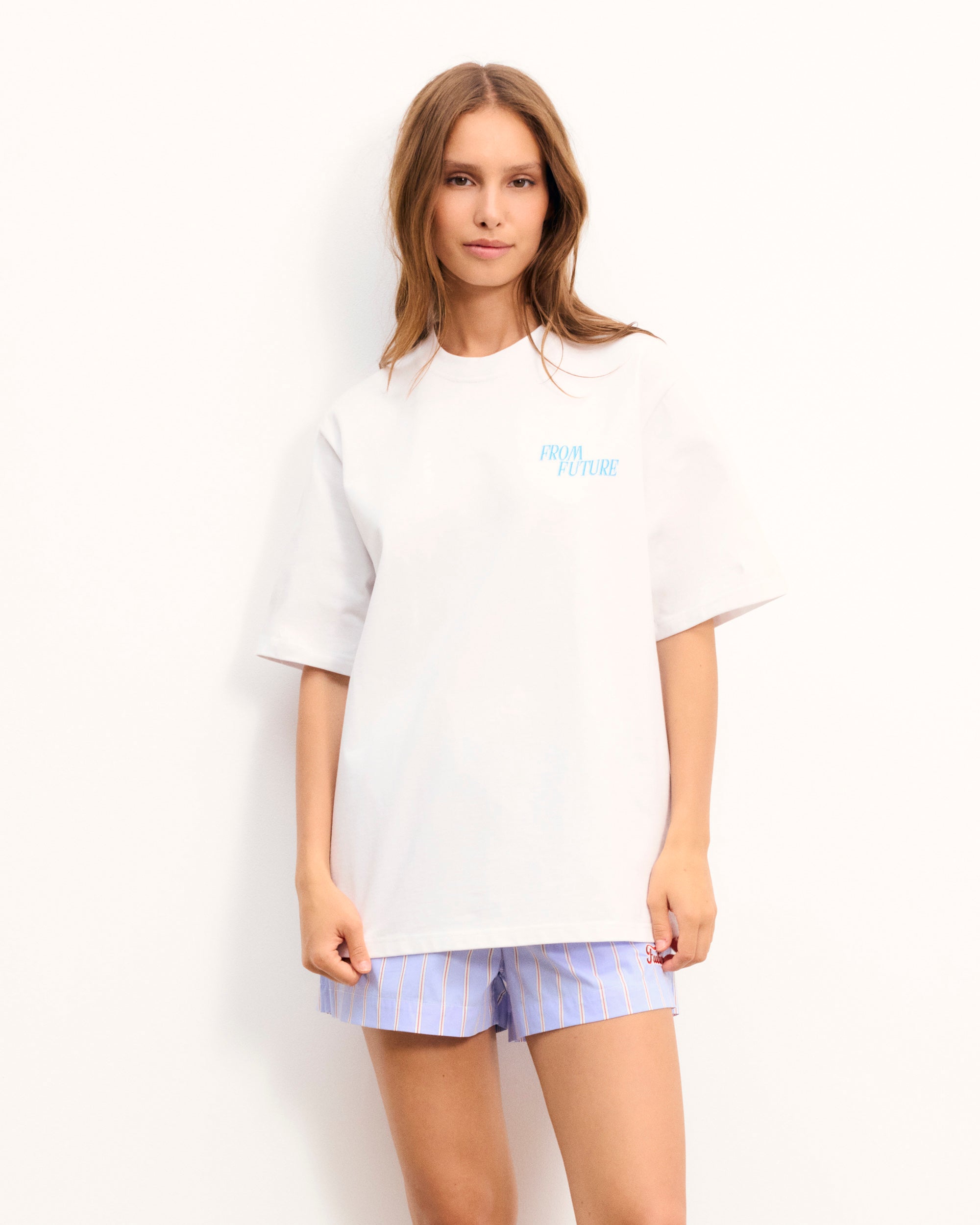 BLANC / NEW / QTY : 17 / T-shirt Unisexe Col Rond Manches Courtes - Blanc