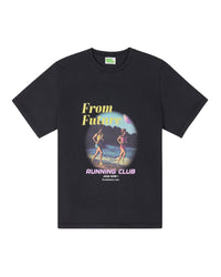 T-shirt à col rond - Washed Black