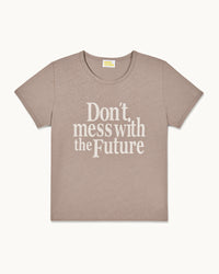 WASHED TROPICAL TAUPE / NEW / QTY : 115 / T-shirt Col Rond Manches Courtes - Washed Tropical Taupe