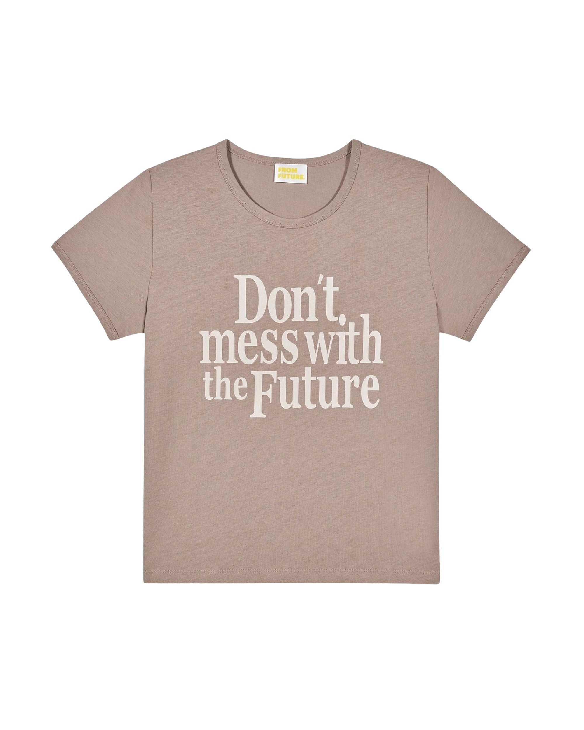 T-shirt à col rond - Washed Tropical Taupe