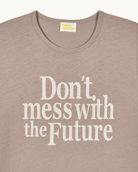 WASHED TROPICAL TAUPE / NEW / QTY : 115 / T-shirt Col Rond Manches Courtes - Washed Tropical Taupe