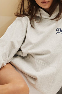 Sweat à capuche Dodgers Serif à poche - Heather Gray