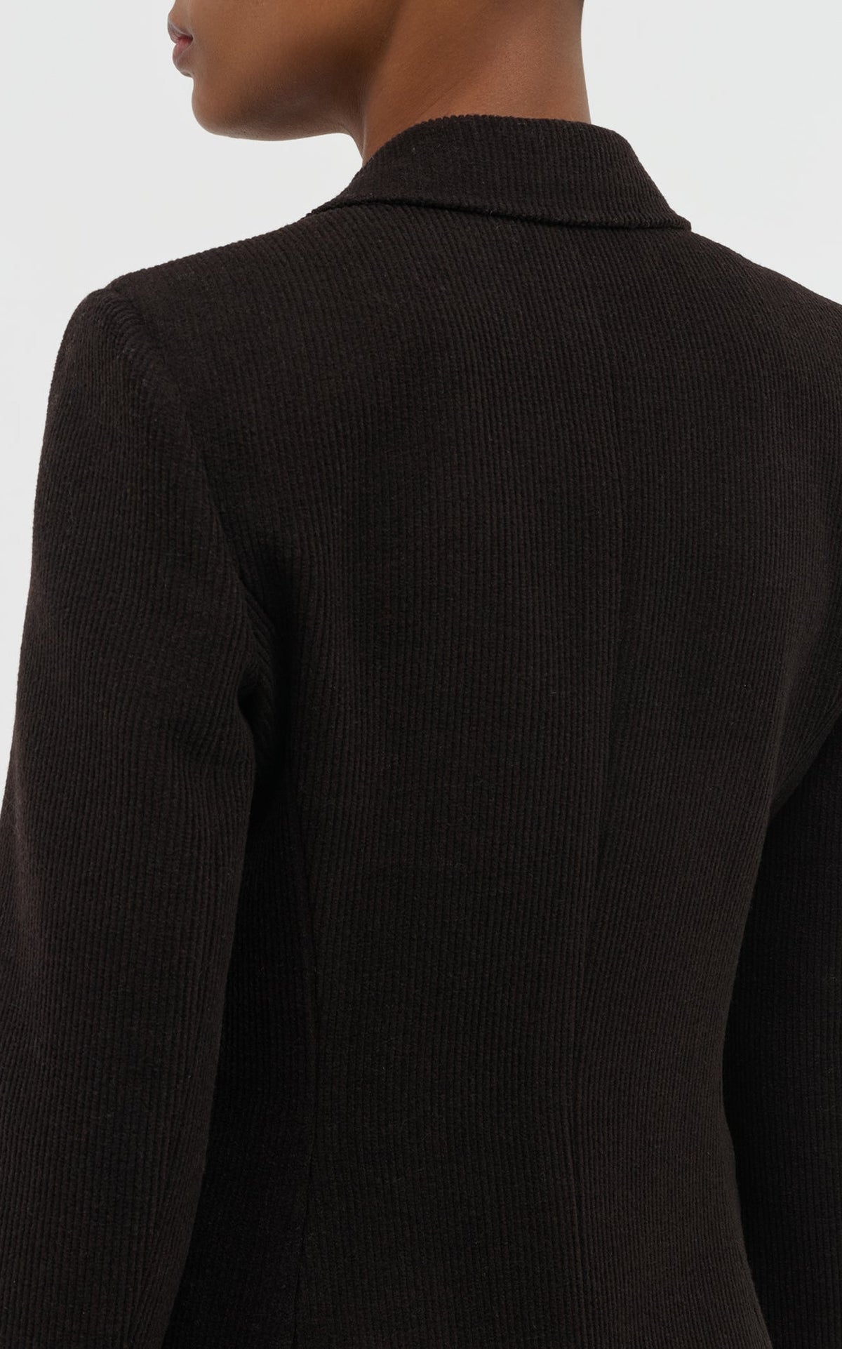 Chocolate / Veste blazer Stephanie en cachemire - Chocolate