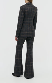 Charcoal Multi / Veste blazer Leiva en laine - Charcoal Multi