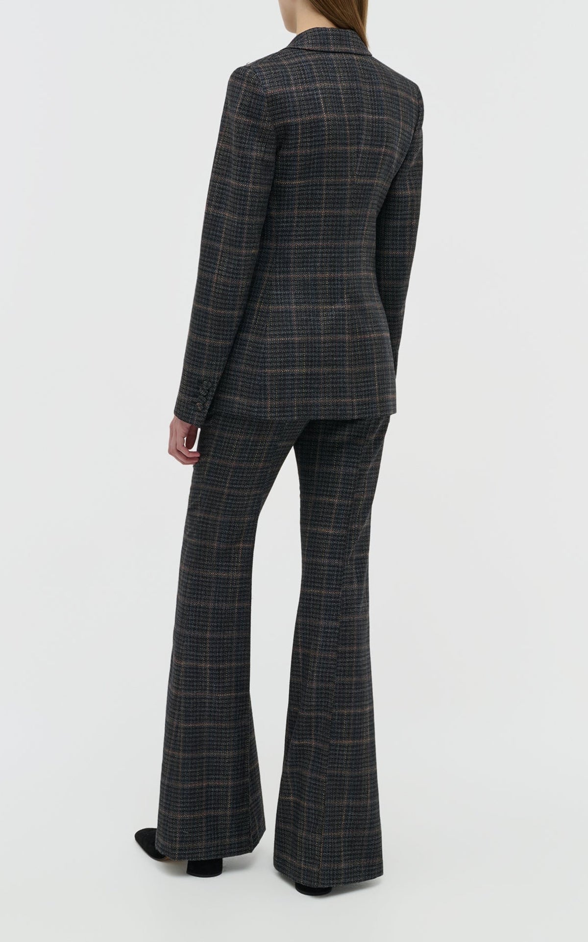 Charcoal Multi / Veste blazer Leiva en laine - Charcoal Multi