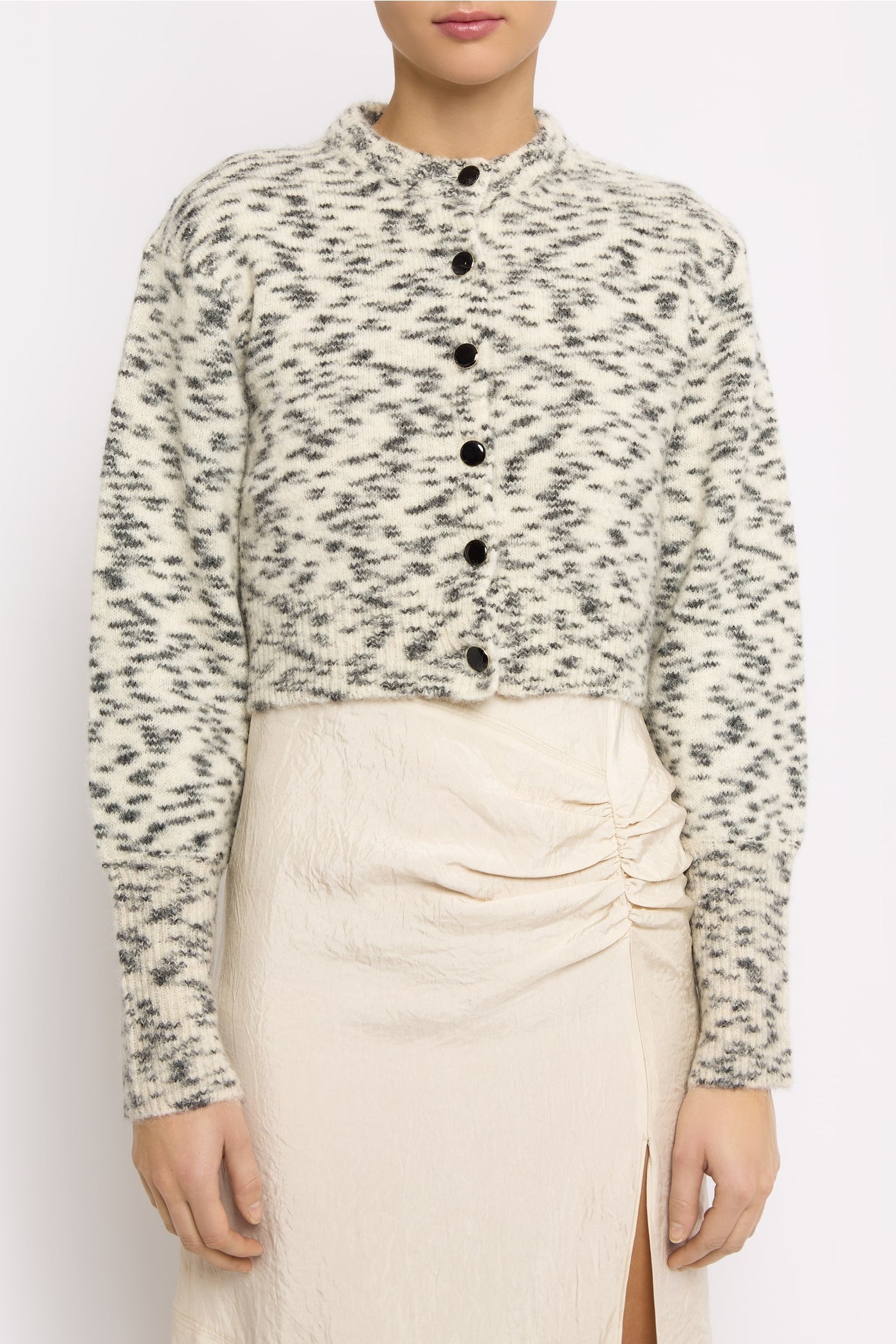 Gilet Bobby en laine - Ivoire