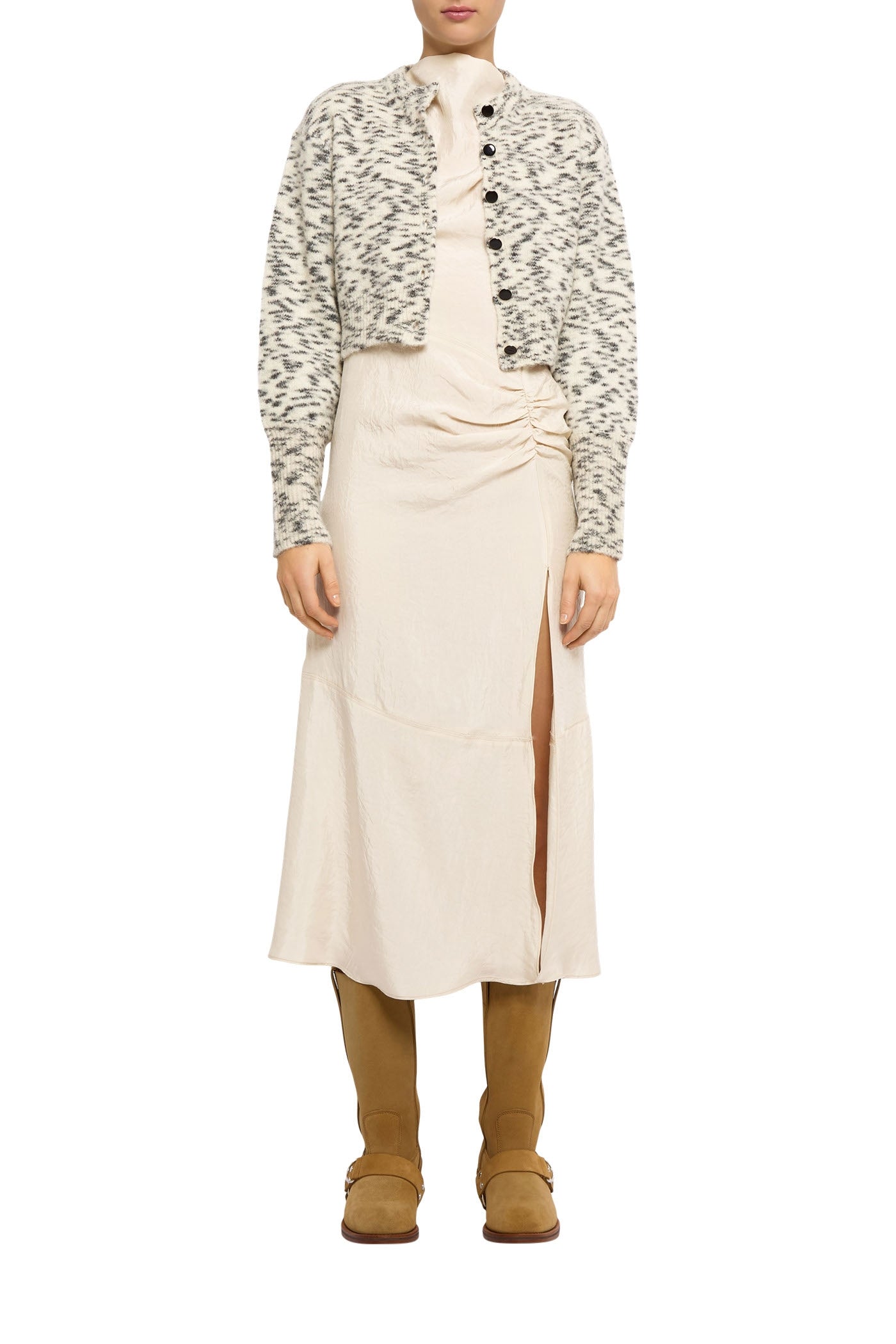 Gilet Bobby en laine - Ivoire