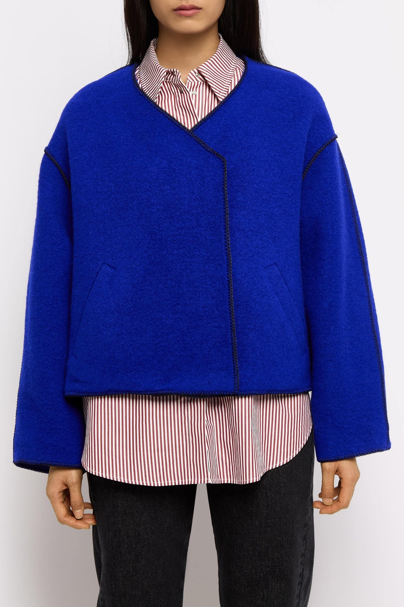 Lottie wool jacket - Mist