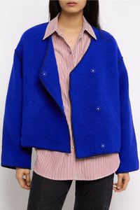 Lottie wool jacket - Blue