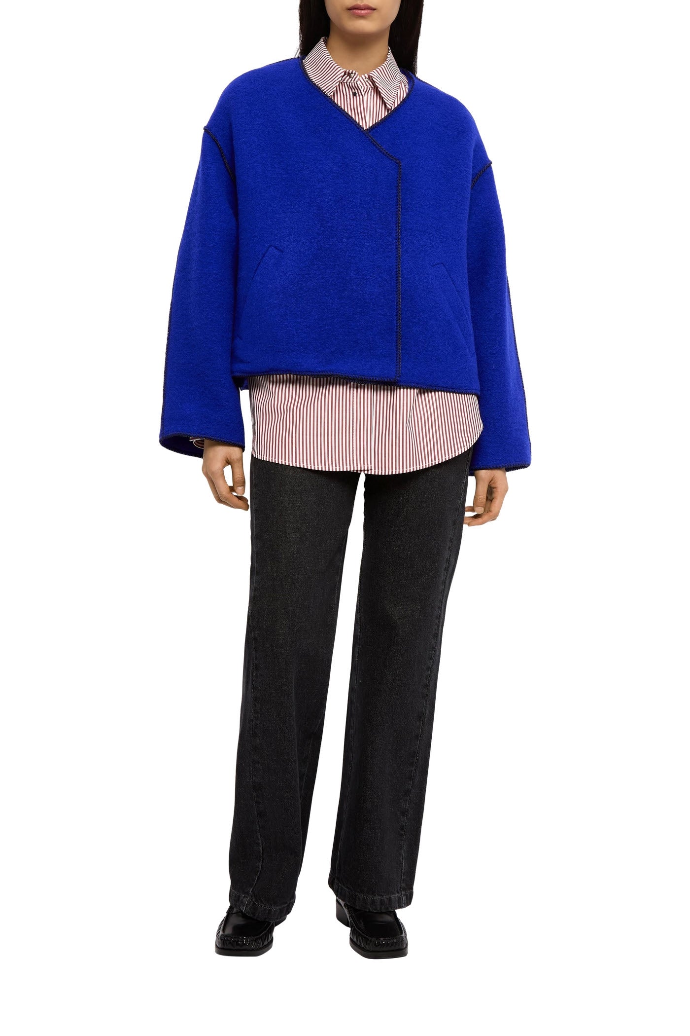 Lottie wool jacket - Blue