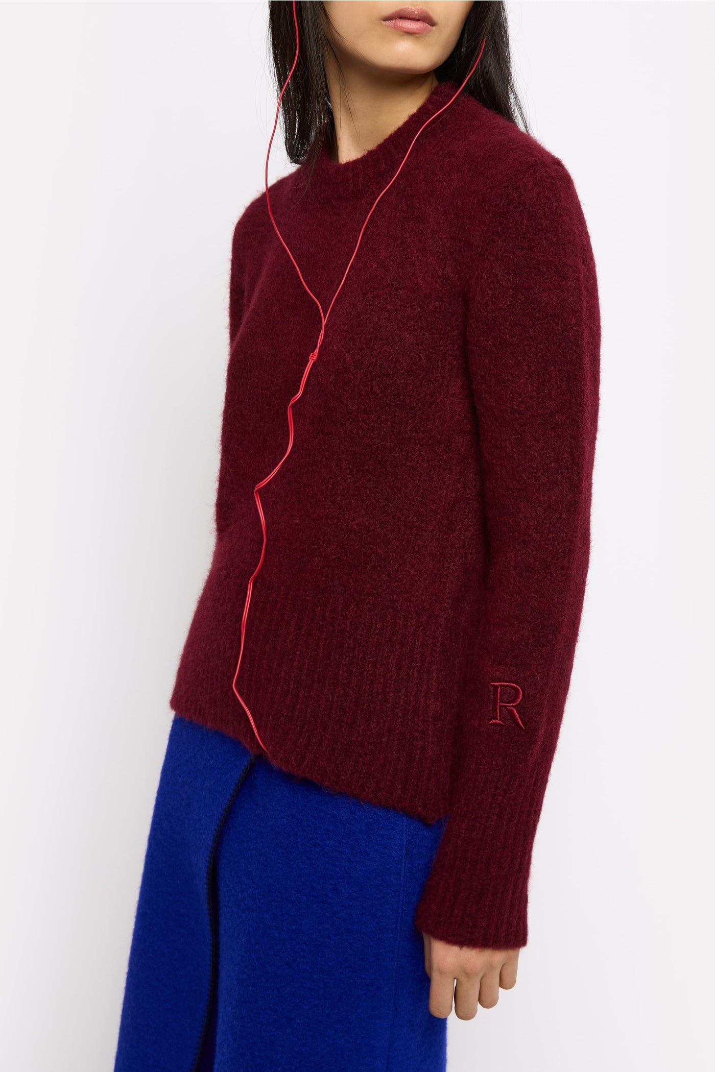 Pull Bell en laine - Bordeaux