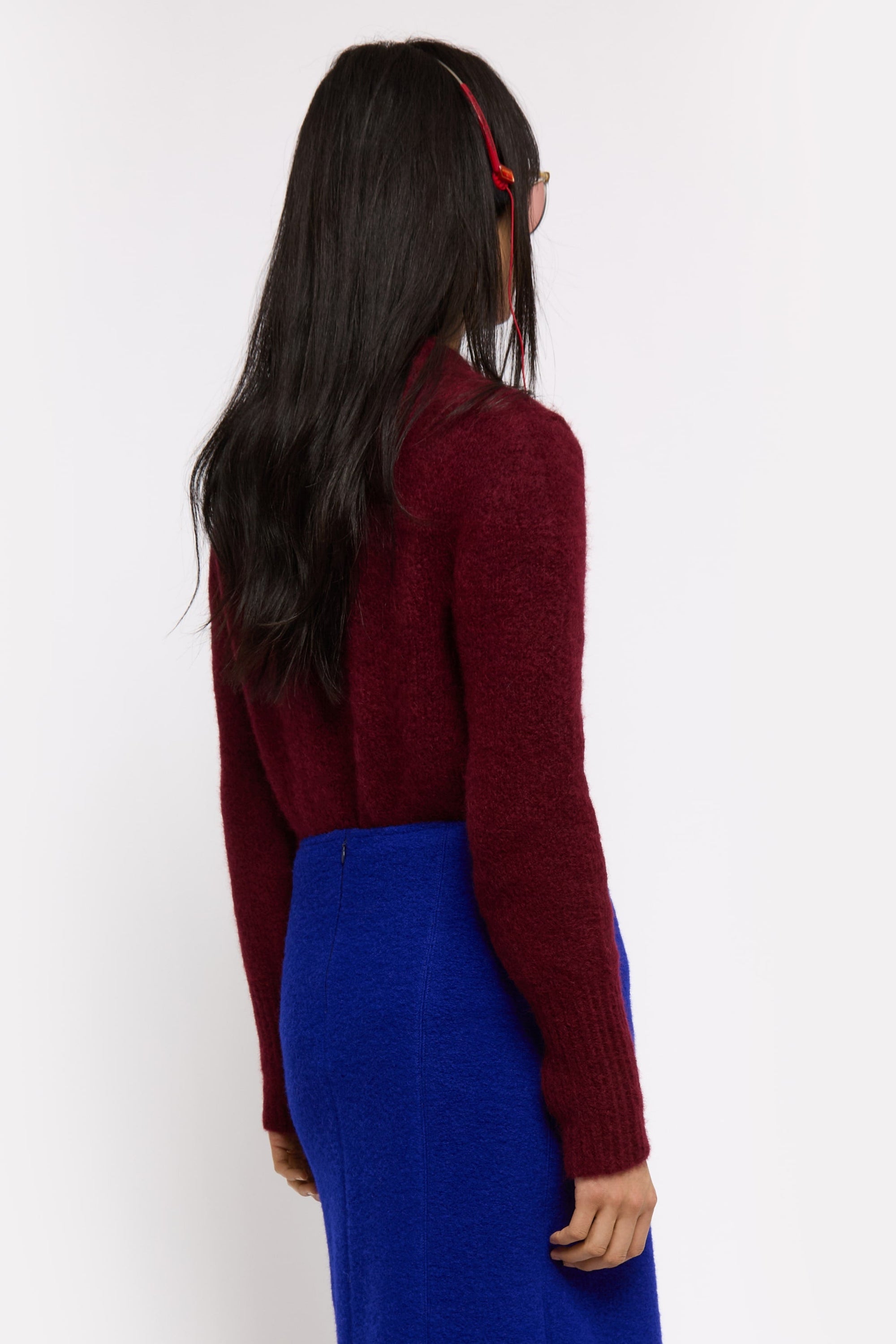 Pull Bell en laine - Bordeaux