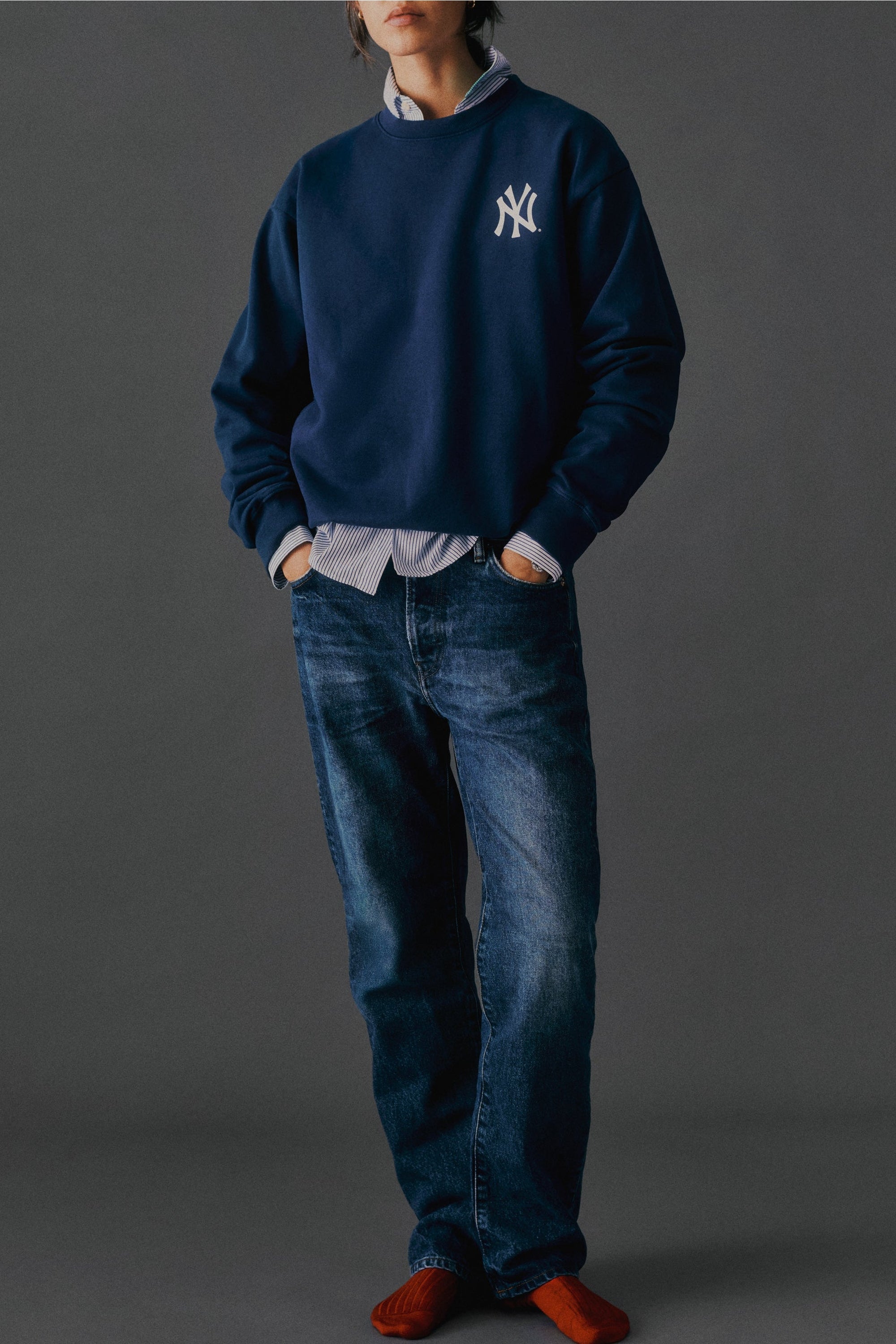 Sweatshirt Yankees Serif imprimé - Dark Navy