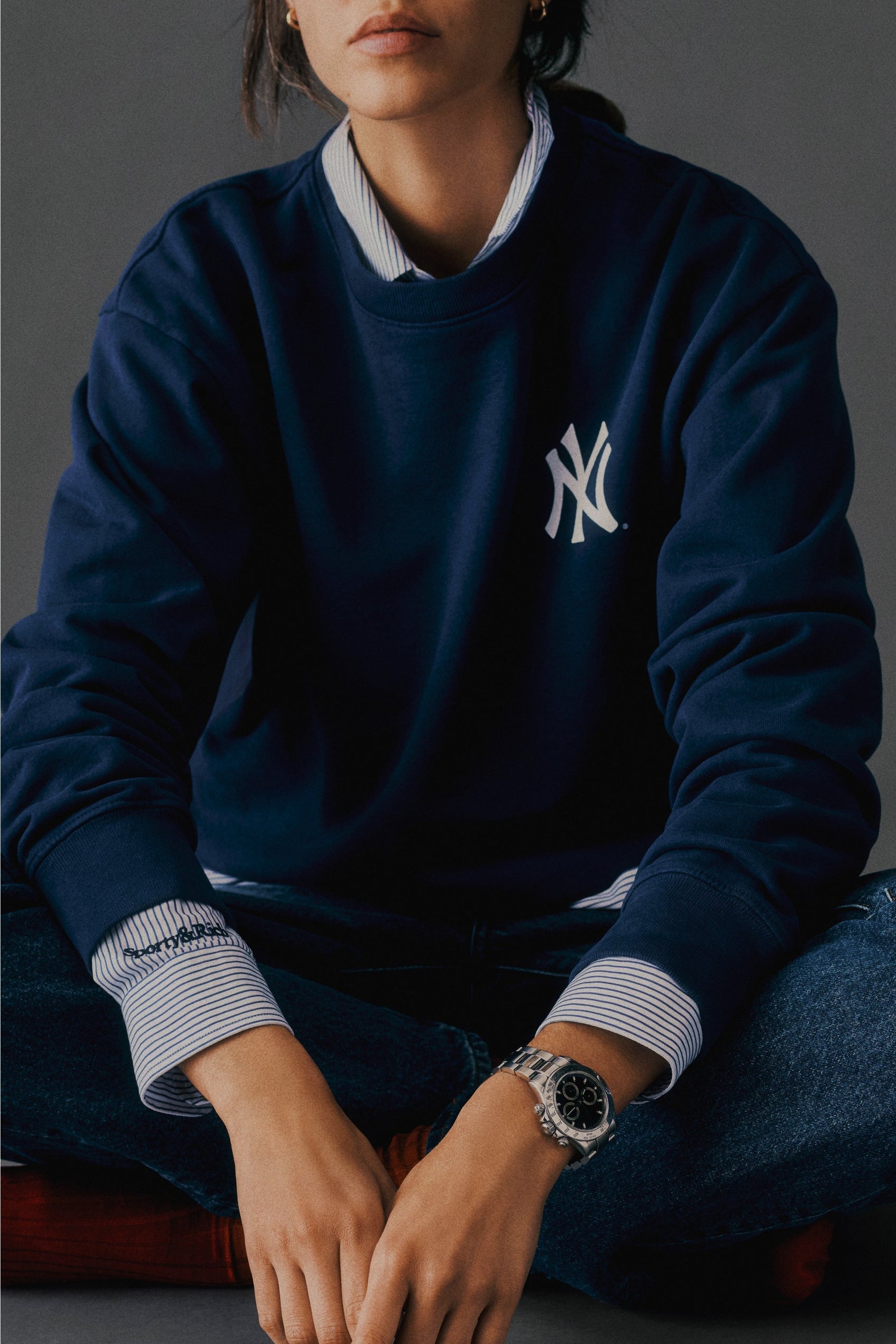 Sweatshirt Yankees Serif imprimé - Dark Navy
