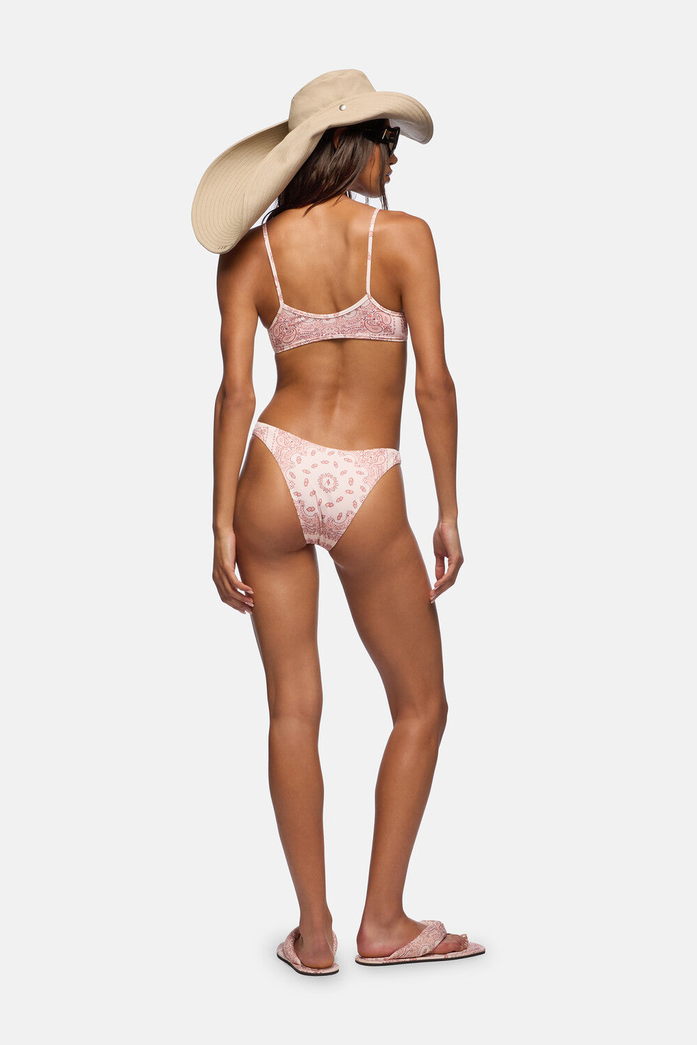 Bikini - Powder green/orange/mauve