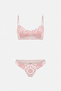 Bikini - Powder green/orange/mauve