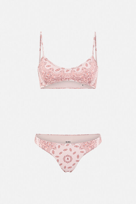 Bikini - Powder green/orange/mauve