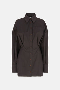 Mini dress - Brown