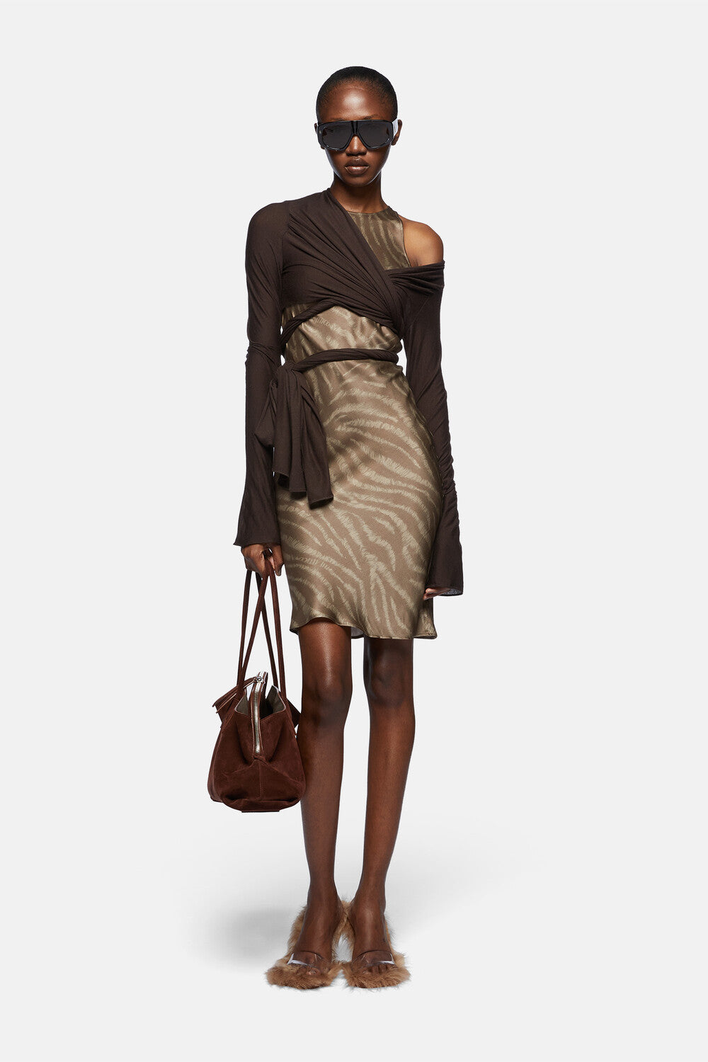 Mini dress - Black/white