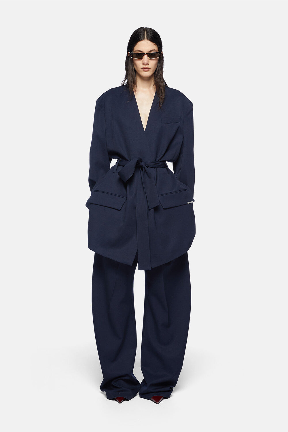Long coat - Navy blue