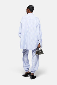 Shirt - White/navy blue