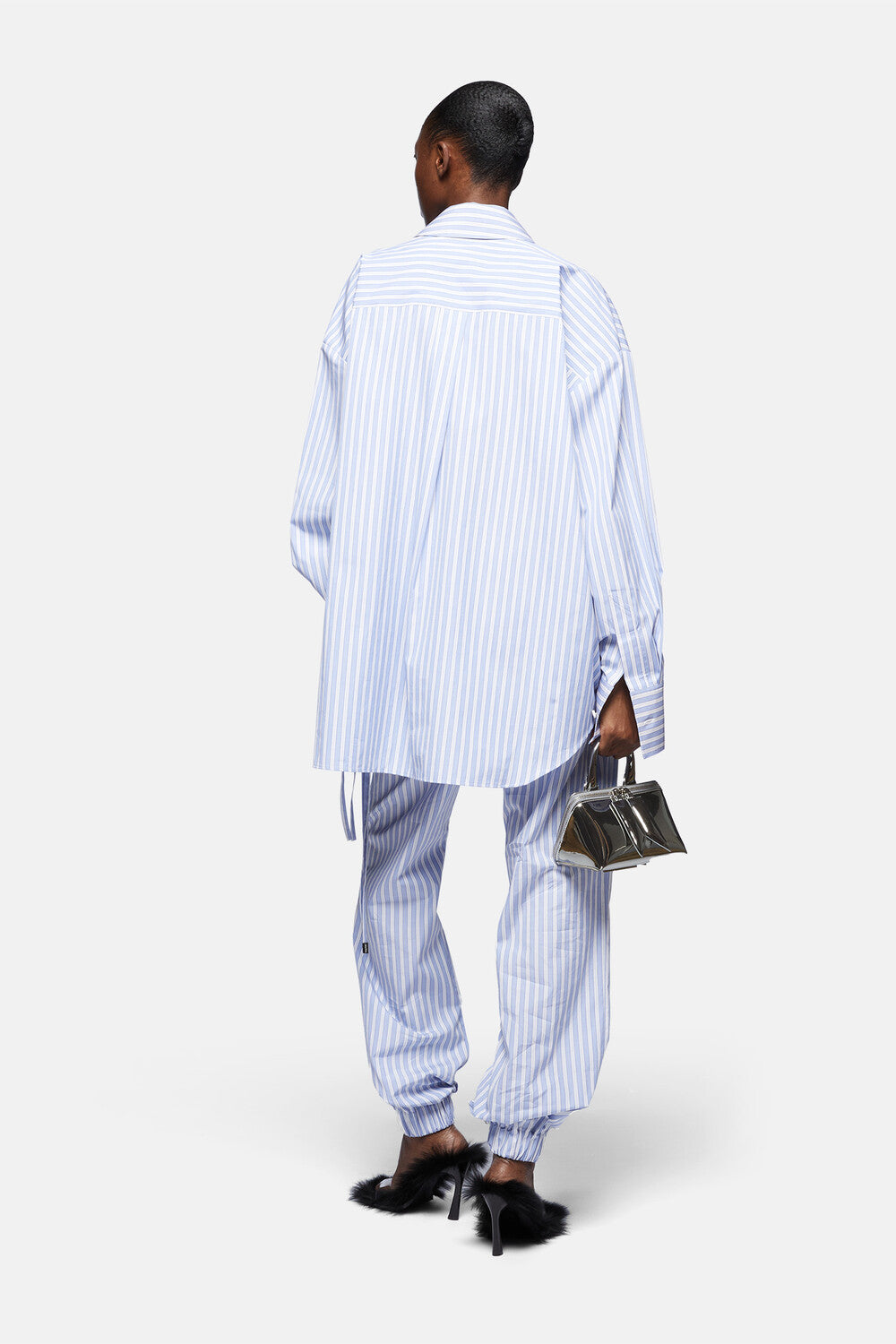 Shirt - White/navy blue