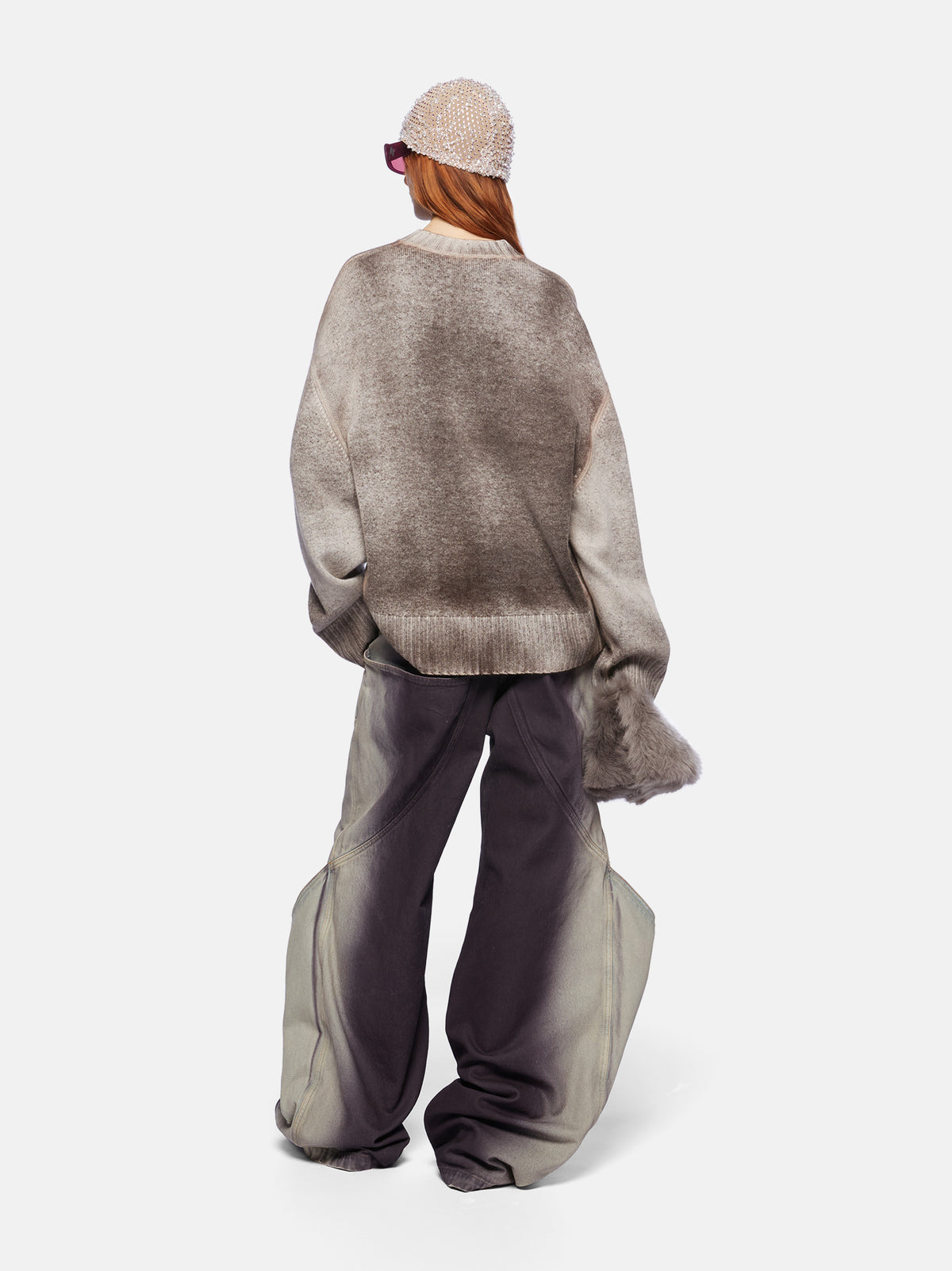 Long pant - Purple/white