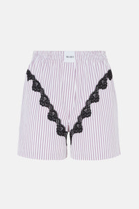 Short Pant - White/purple