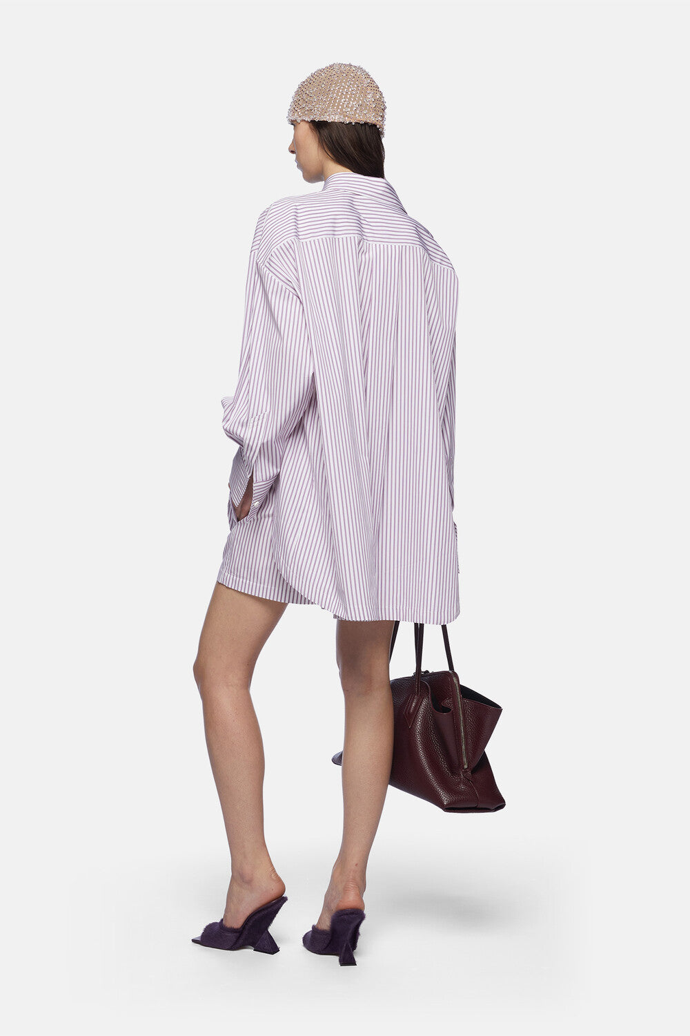 Short Pant - White/purple