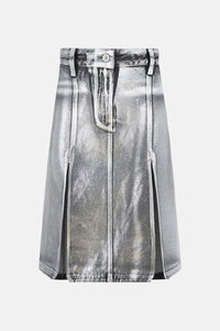 Midi skirt - SILVER